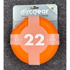 DISCGEAR 22-Disc Discus CD DVD Game Holder Hard-Shell Storage Case